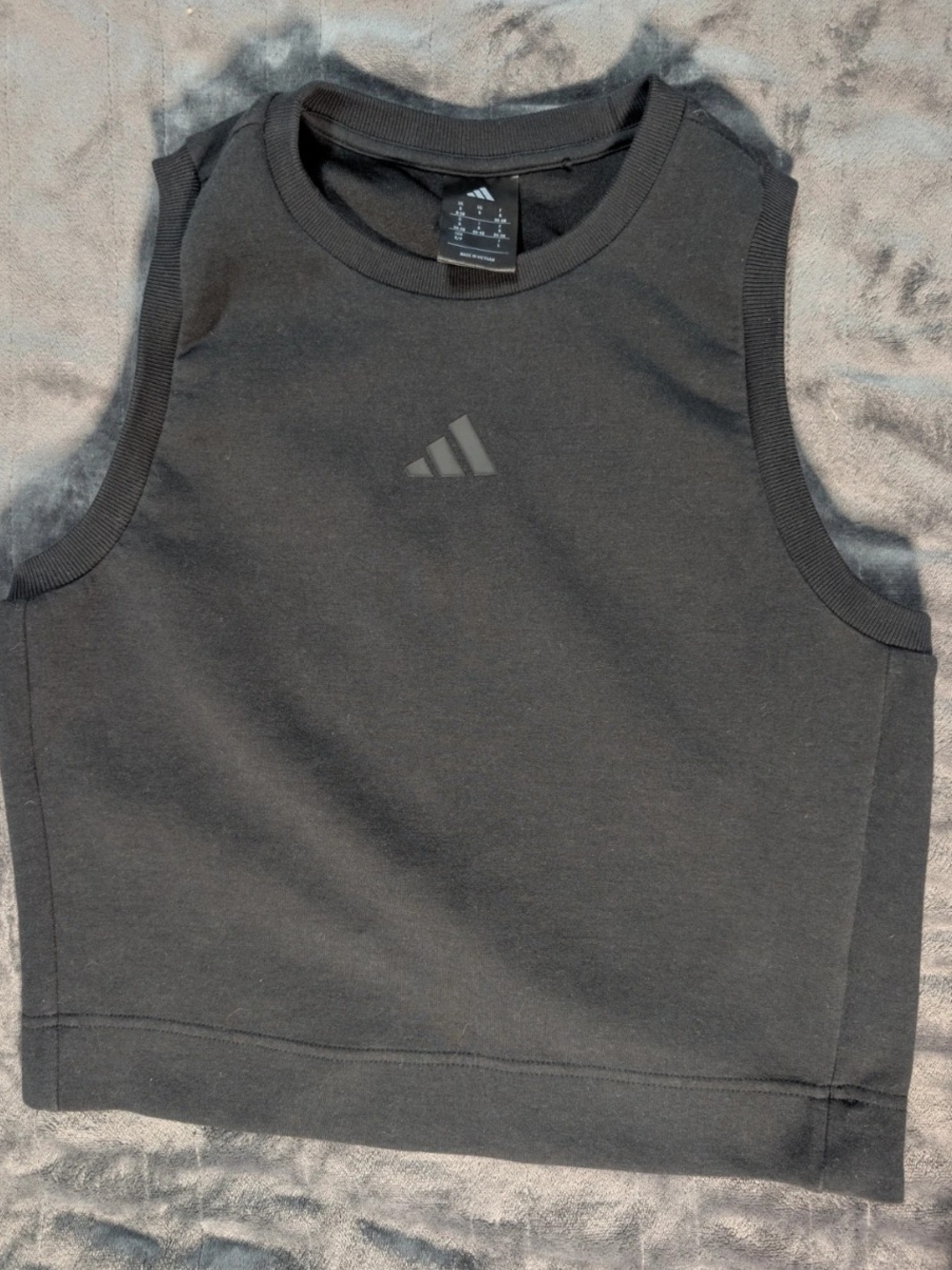 Adidas Soft Lux Cropped Tank Top